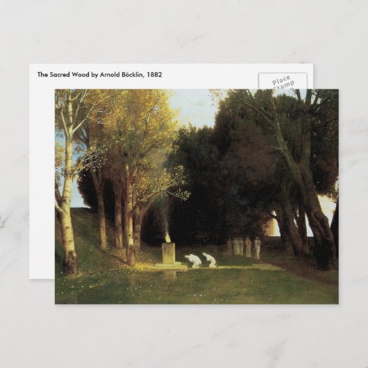 Het Heilig Hout van Arnold Bocklin, Kunst Briefkaart (Voorkant / Achterkant)