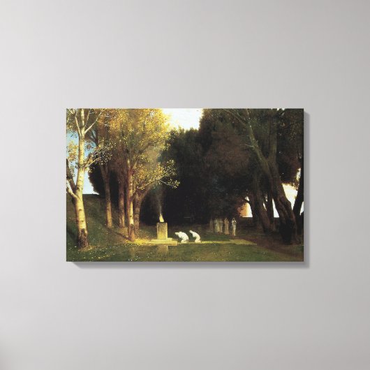 Het Heilig Hout van Arnold Bocklin, Kunst Canvas Afdruk (Voorkant)