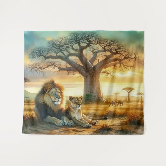 Het heiligdom van de Pride Wandkleed (Voorkant (horizontaal))