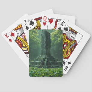 Het heiligdom van het Clover Green Field Pokerkaarten
