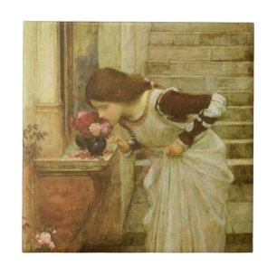 Het Heiligdom van John William Waterhouse Tegeltje