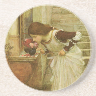 Het Heiligdom van John William Waterhouse Zandsteen Onderzetter