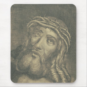 Het Heilige Gelaat Van Jezus Monochrome Kunst Muismat
