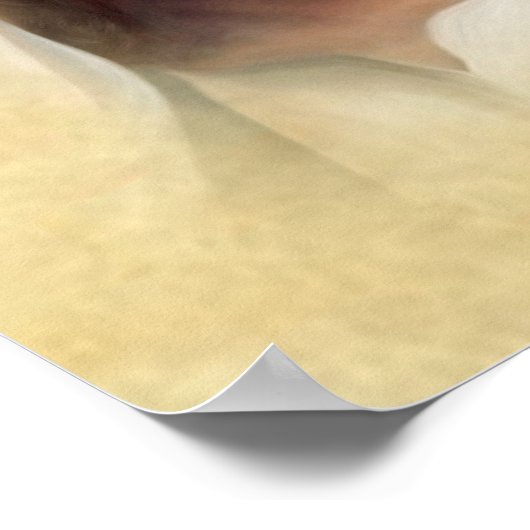 Het Heilige Gezicht van Jezus Afbeelding. Poster (Hoek)