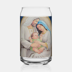 Het Heilige Gezin: Portret van Goddelijke Liefde Blikvorm Glas