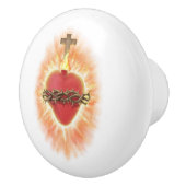 Het heilige hart keramische knop (Rechts)