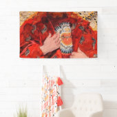 Het heilige hart van Jesus 1911 - Jozef Mehoffer Spandoek (Insitu)