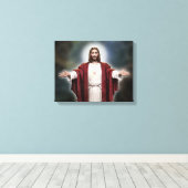 Het heilige hart van Jezus Afbeelding Canvas Afdruk (Insitu (Houten vloer))