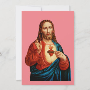 Het Heilige Hart Van Jezus Fijn Kunst Portret Kaart