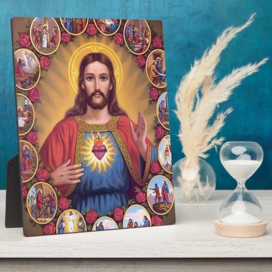 Het heilige hart van Jezus Fotoplaat (Zijkant)