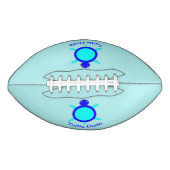 Het heldere Blauwe Football van de Kerel van de (Voorkant)