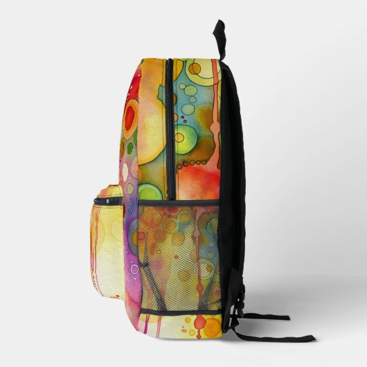 Het heldere Kleurrijke Abstracte Schilderen met Mo Bedrukte Rugzak (Rechts)