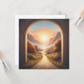 Het heldere pad (spreekwoorden 4:18 ESV) Kaart (Voorkant / Achterkant in situ)