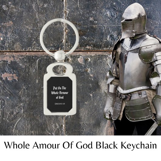 Het hele Amour of God Black Sleutelhanger