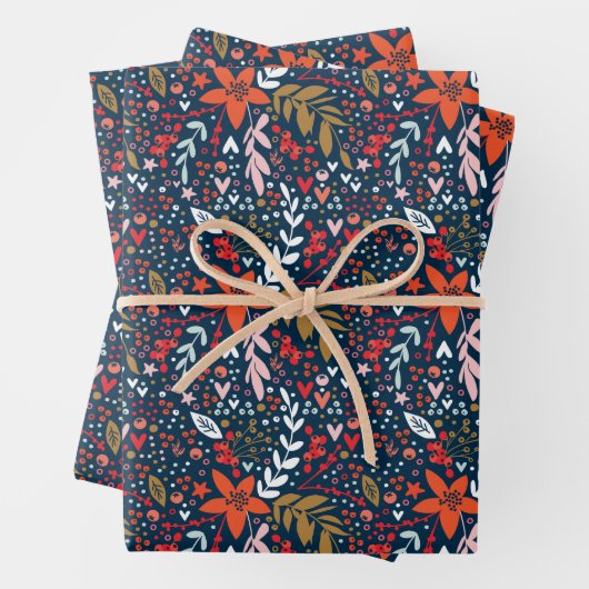 Het hele jaar door vlinderfornuis inpakpapier vel (In situ)