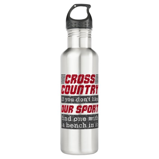 Het hele land loopt net als onze sport. waterfles (Voorkant)