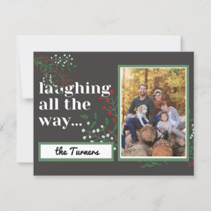 het hele leven lachen van het kerstblad