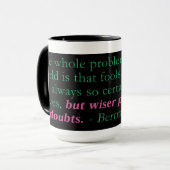 Het hele probleem met de wereld is mok (Voorkant links)