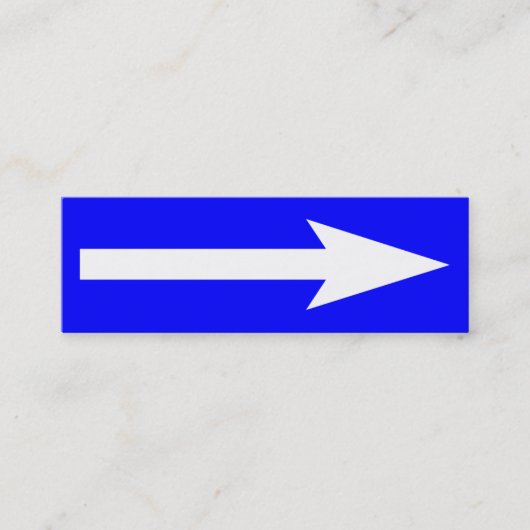 Het hele punt - blauw, wit en grijs mini visitekaartje (Voorkant)