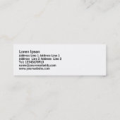 Het hele punt - rood en wit mini visitekaartje (Achterkant)