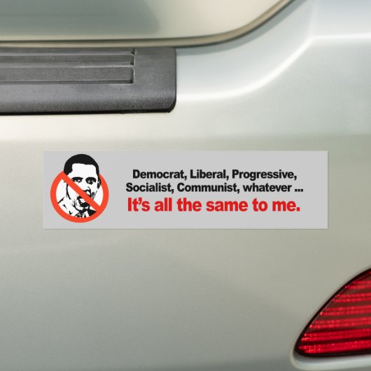 HET HELEMAAL HETZELFDE VOOR MIJ BUMPERSTICKER (Op auto)