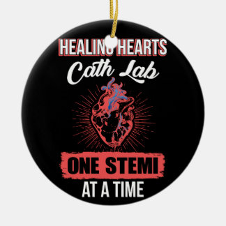 Het helen hoort Cath Lab één Stemi tegelijkertijd Keramisch Ornament