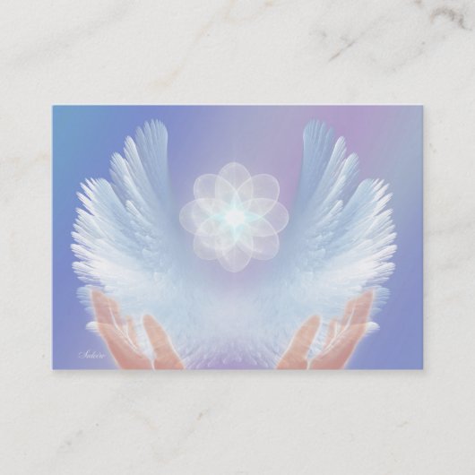 Het helen met Angels Blue Visitekaartje (Voorkant)