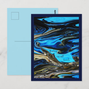 Het helen op alle niveaus gemarmerd Briefkaart