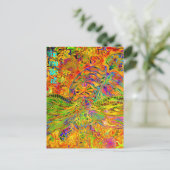 Het helen van de kunstdragonfly en schildpad is ma briefkaart (Staand voorkant)