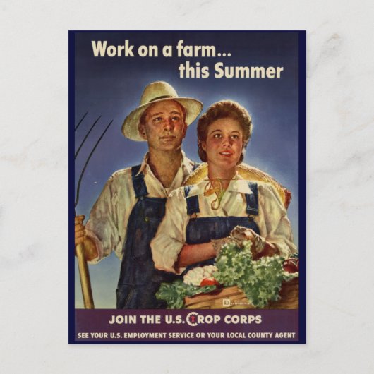 Het helpen op het behoud van het Boerderij tijdens Briefkaart (Voorkant)