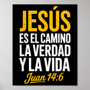 Het Hemd Van Jezus In Het Spaans Christelijk Spaan Poster