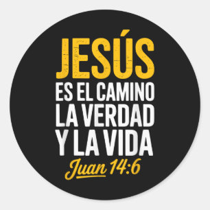 Het Hemd Van Jezus In Het Spaans Christelijk Spaan Ronde Sticker