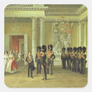 Het Heraldische huis in het winterpaleis in St. Vierkante Sticker