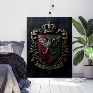Het Heraldische Wapen Chateaucore Victoriaans Midd Poster