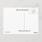 Het Herdenkingsbriefkaart van de Stad van Oklahoma Briefkaart (Achterkant)