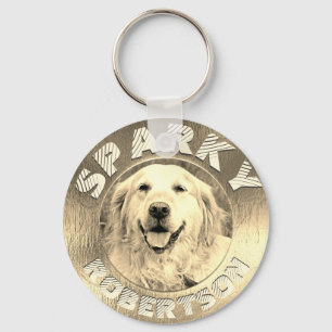 Het HerdenkingsGoud van de Hond van de douane Sleutelhanger