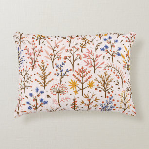Het herfst Floral naadloos patroon. Doodle Planten Accent Kussen