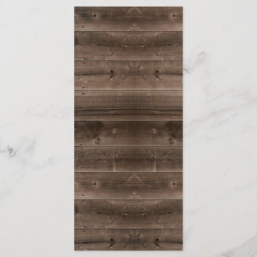 Het herfst laat het Rustic Fall Wedding Menu verla (Achterkant)