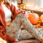 Het herfst Patroon van de Herfst van de Boersen en Leggings