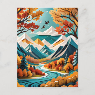 Het herfstgebladerte is een prachtig gezicht om te briefkaart