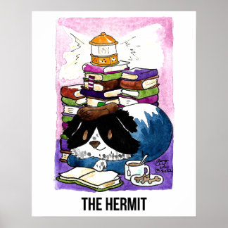 Het Hermit BCN Tarot Poster