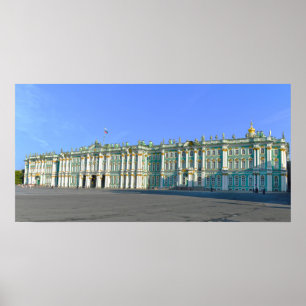 Het Hermitage Museum Panorama, Rusland Poster