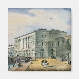 Het Hermitage Theater gezien vanuit Vassily Magneet