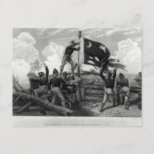 Het Heroïsme van sergeant William Jasper Briefkaart