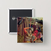 Het herstel vierkante button 5,1 cm (Voorkant /achterkant)