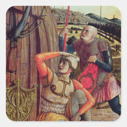Het herstel vierkante sticker (Voorkant)
