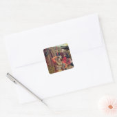 Het herstel vierkante sticker (Envelop)