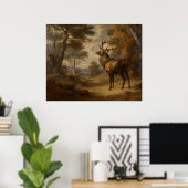 Het hert poster (Thuiskantoor)