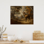 Het hert poster (Keuken)