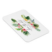 Het het bladmanuscript van de Tropische waterverf  Magneet (Rechterzijde)